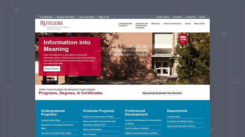 Rutgers IT homepage thumbnail